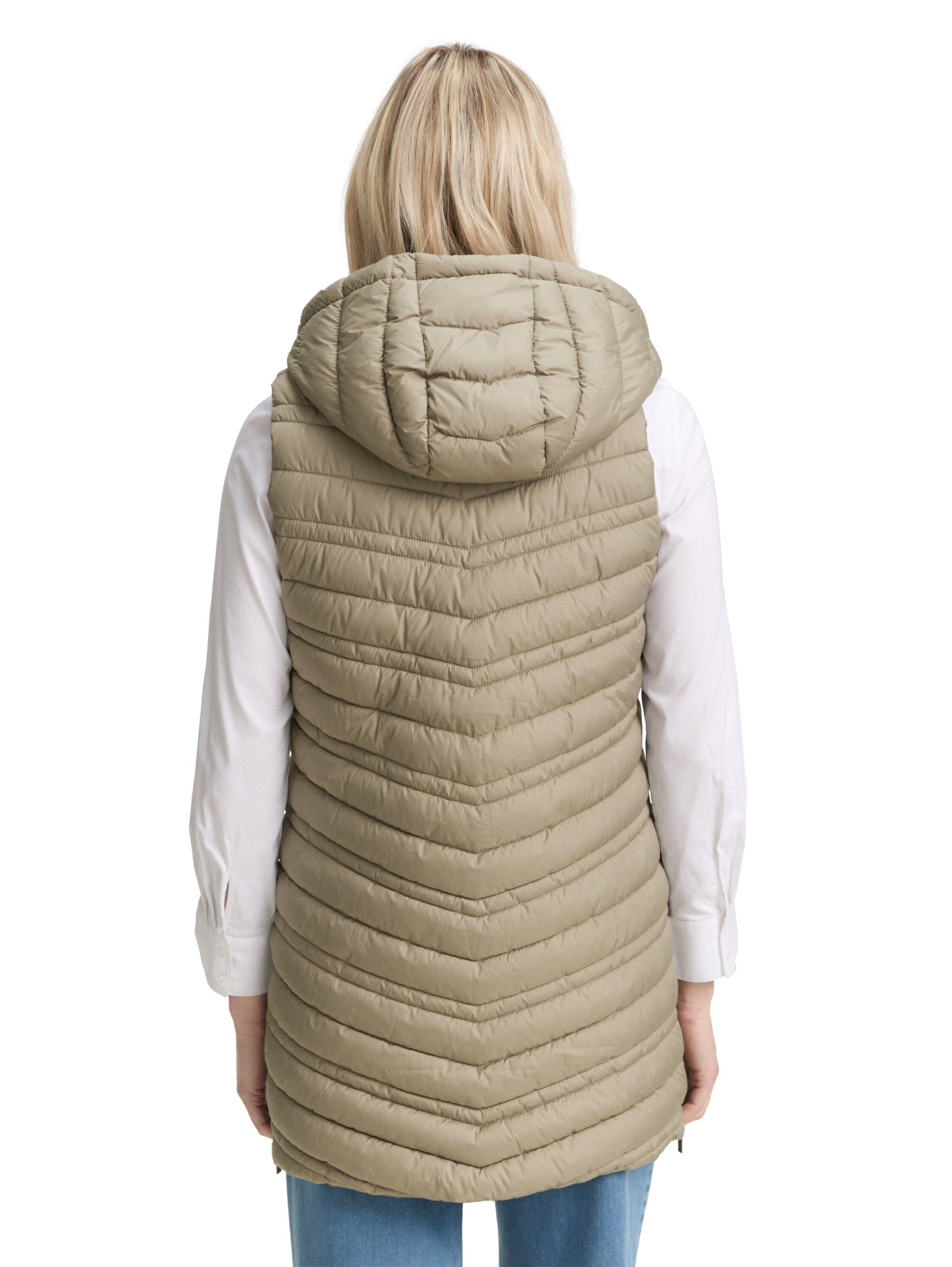 TOM TAILOR Vest in Beige