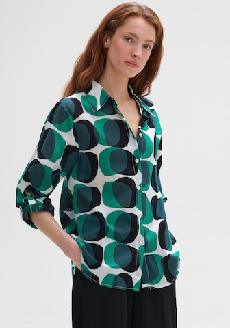 OPUS Blouse 'Fumine witty' in Groen: voorkant