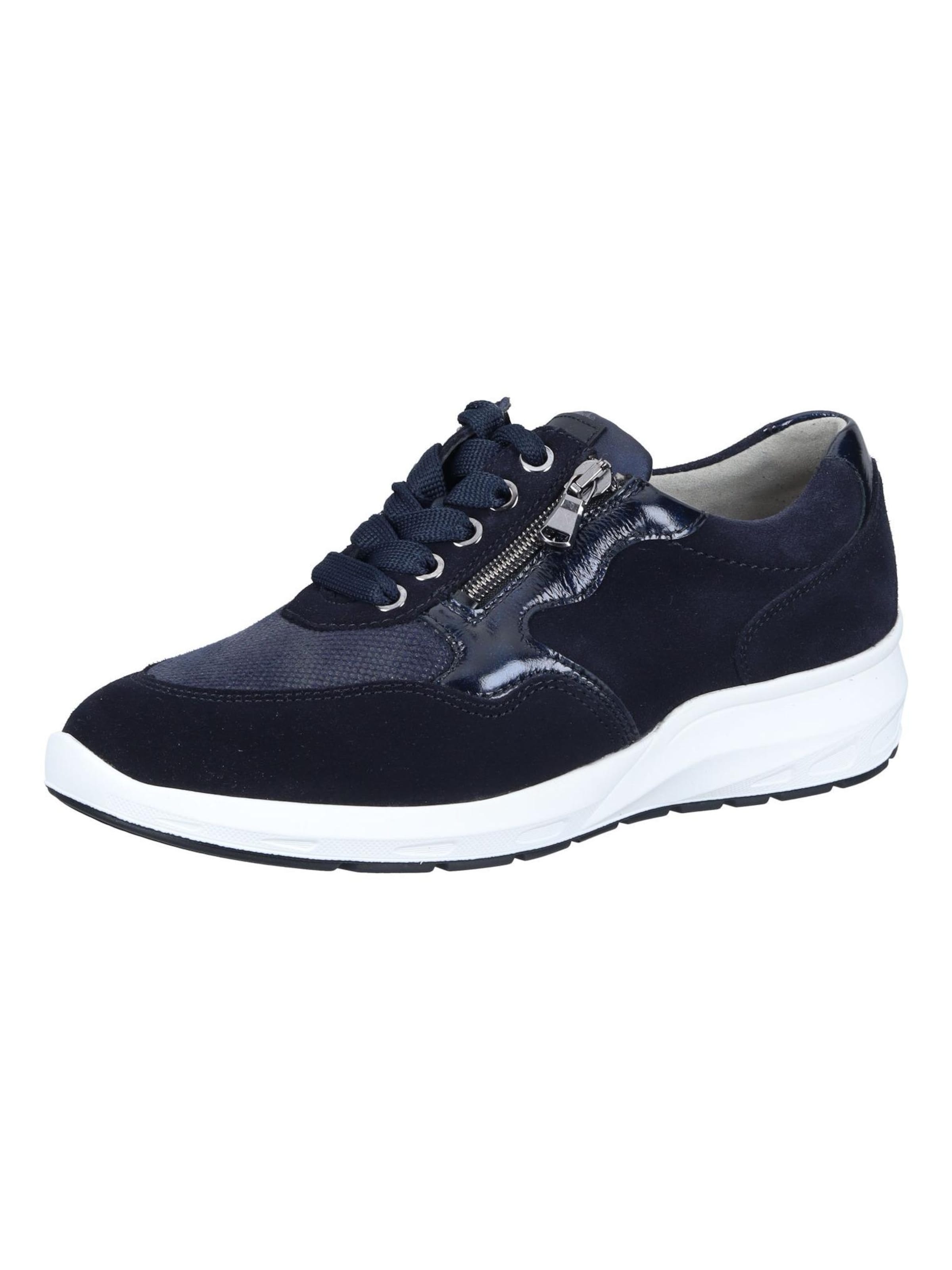 WALDLÄUFER Lace-Up Shoes 'Schnürer' in Blue: front