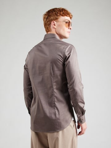 Michael Kors Regular fit Overhemd 'DOBBY' in Bruin