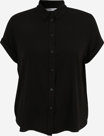 Samsøe Samsøe - Blusa 'Majan' em preto: frente