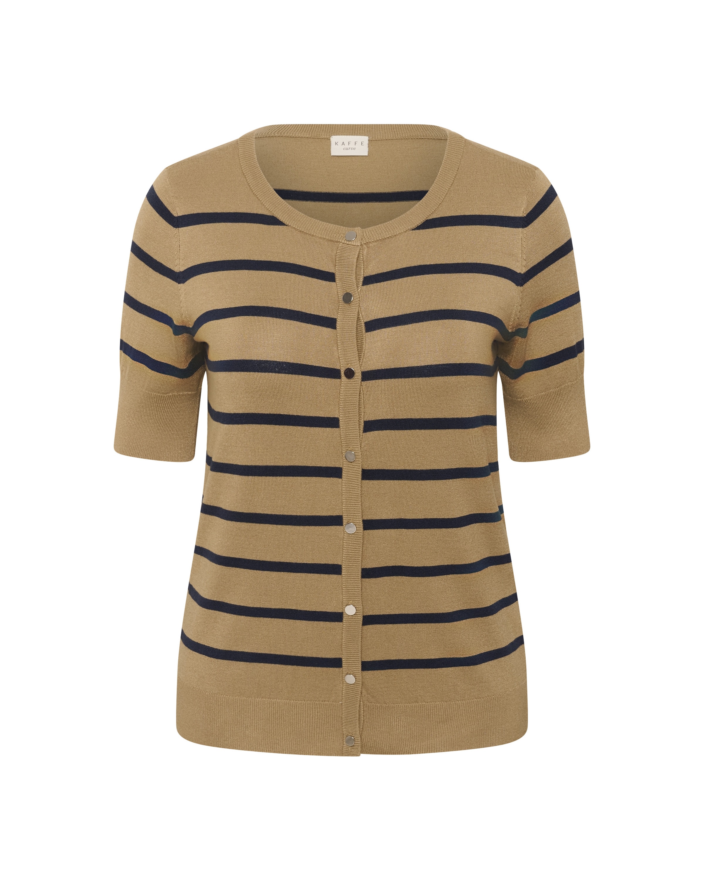 KAFFE CURVE Cardigan 'KCLizzy' i brun: forside