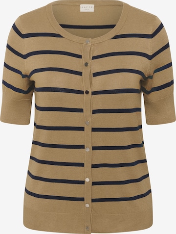 KAFFE CURVE Cardigan 'KCLizzy' i brun: forside