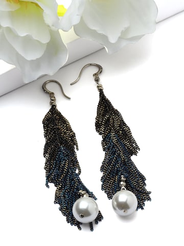 Boucles d'oreilles 'Vessira' AVANT-GARDE PARIS en bleu