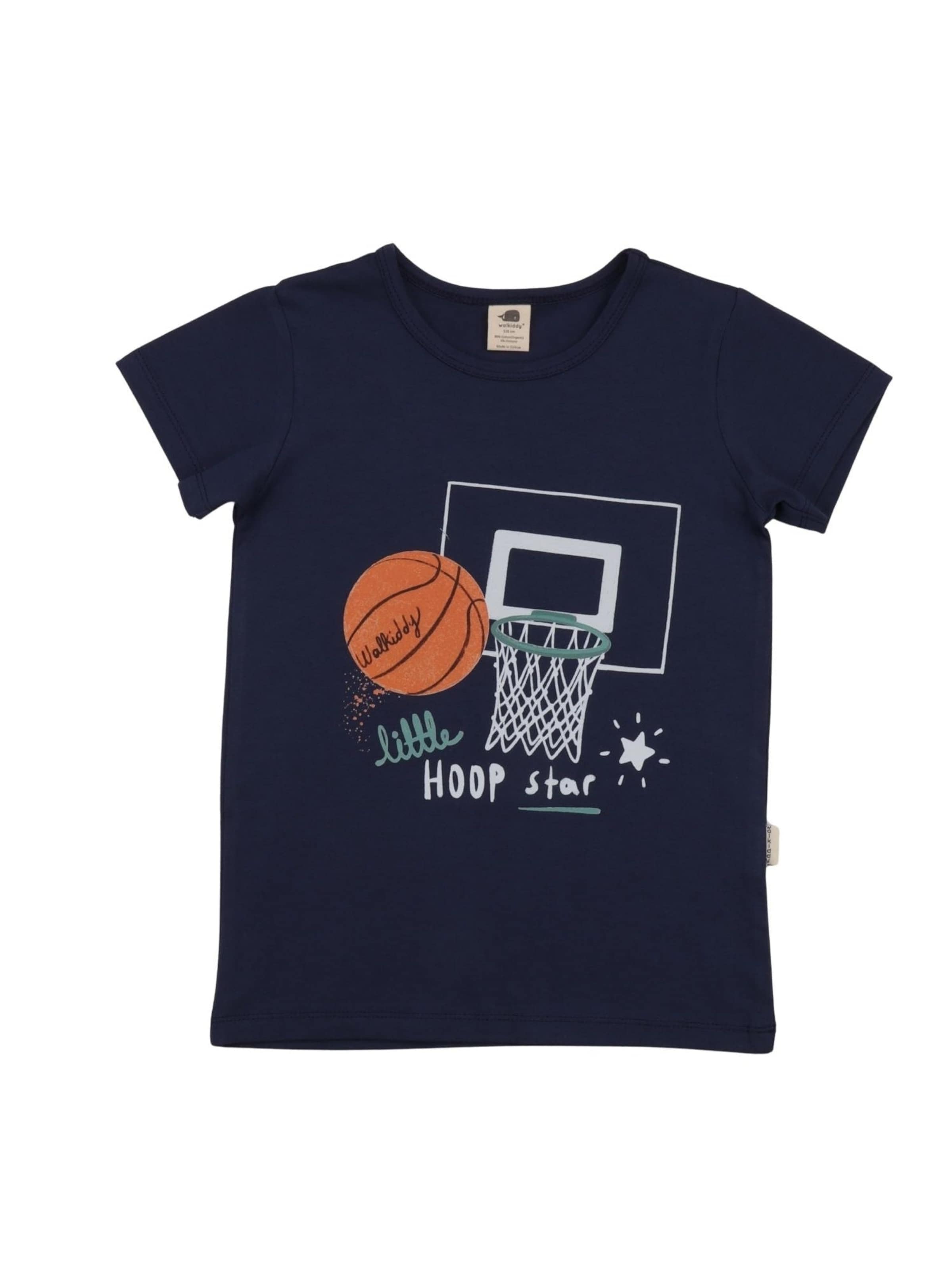 Walkiddy Shirt 'Walkiddy - Basketball Action T-Shirt'‌ in Blau: Vorderseite