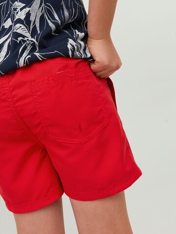 Jack & Jones Junior Plavecké šortky 'FIJI' – červená