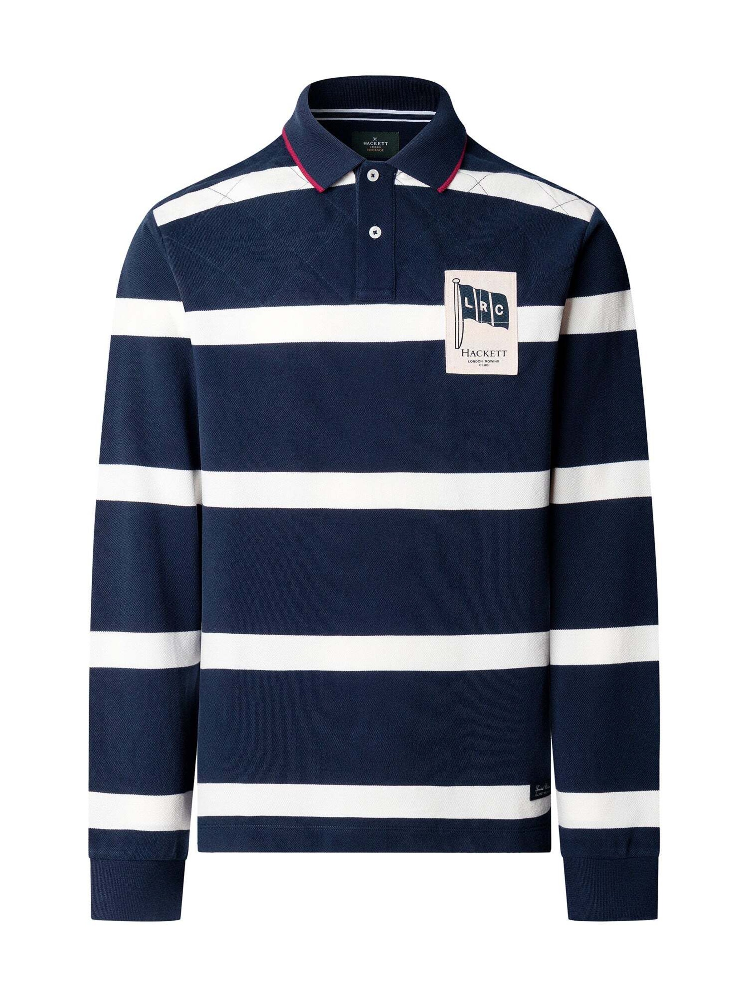 Hackett London Poloshirt in XXXL in navy / weiß, Produktansicht