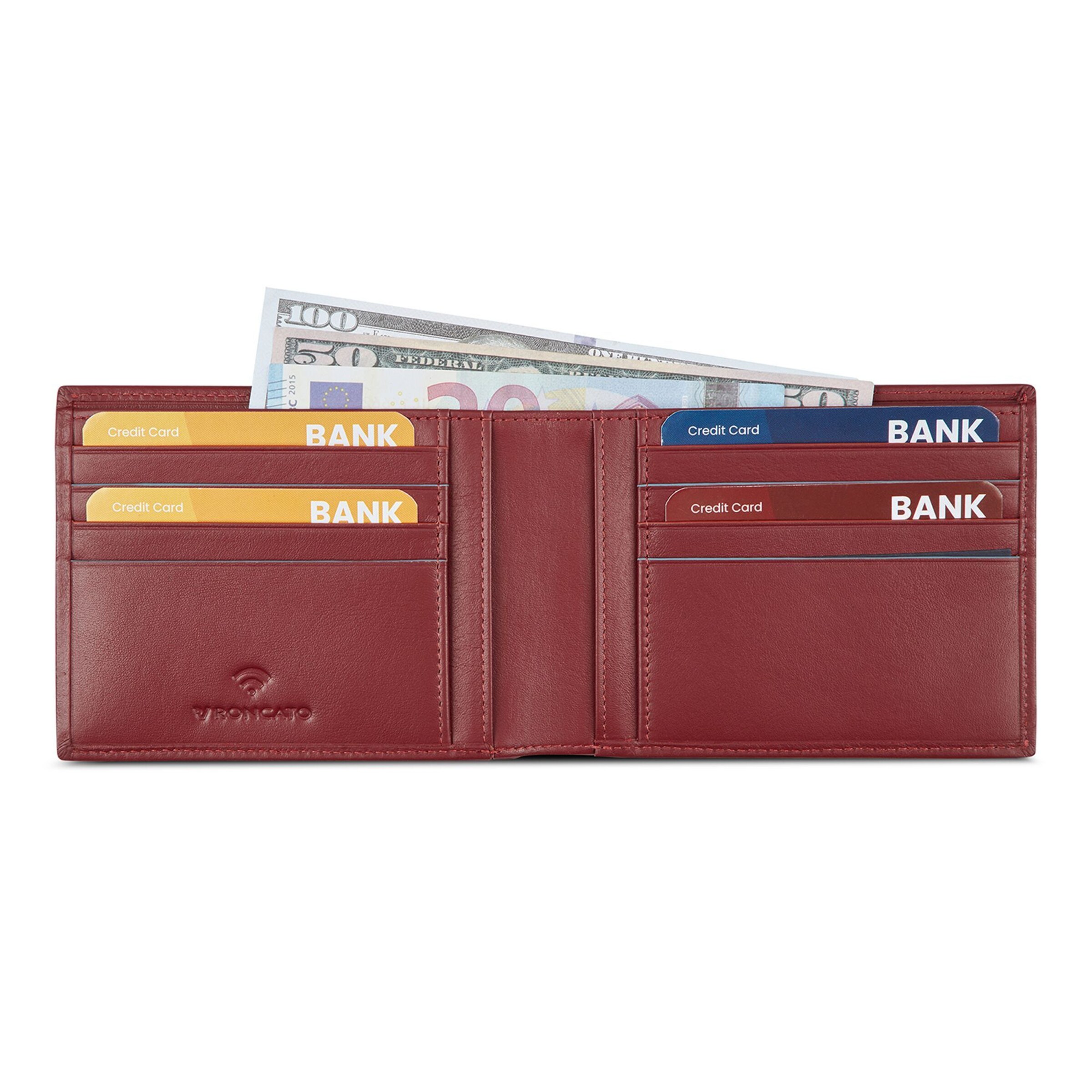 Roncato Wallet 'Detroit' in Red