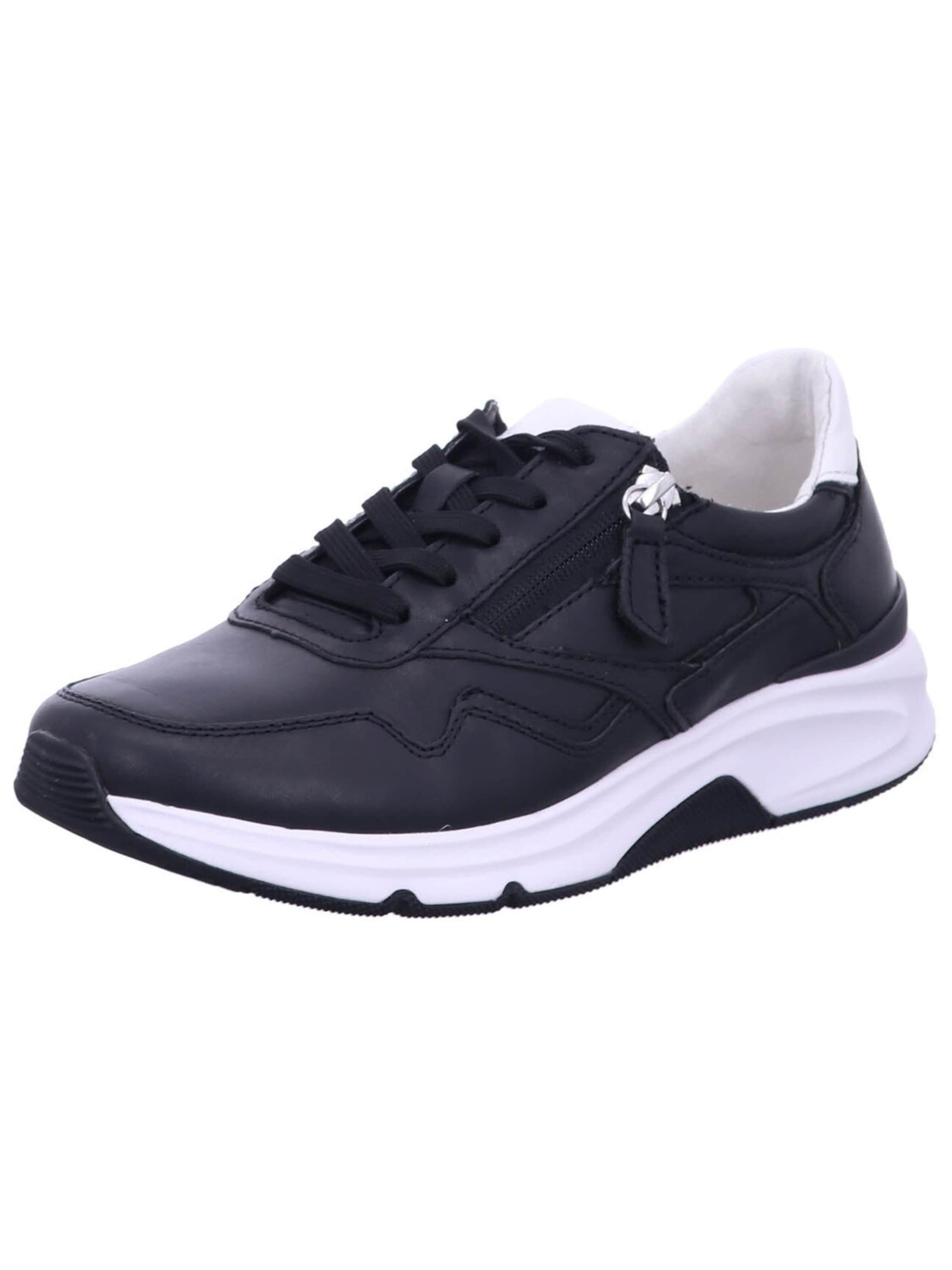 Gabor Comfort Sneaker low 'Sneaker Low Damen 66.896 67 Echtleder in schwarz'‌ in Schwarz: Vorderseite