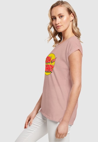 T-shirt 'Tom and Jerry - Circle' ABSOLUTE CULT en rose