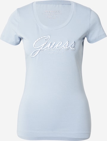 GUESS Футболка в Синий: спереди