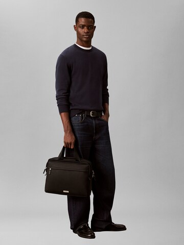 Calvin Klein Laptoptas in Zwart: voorkant