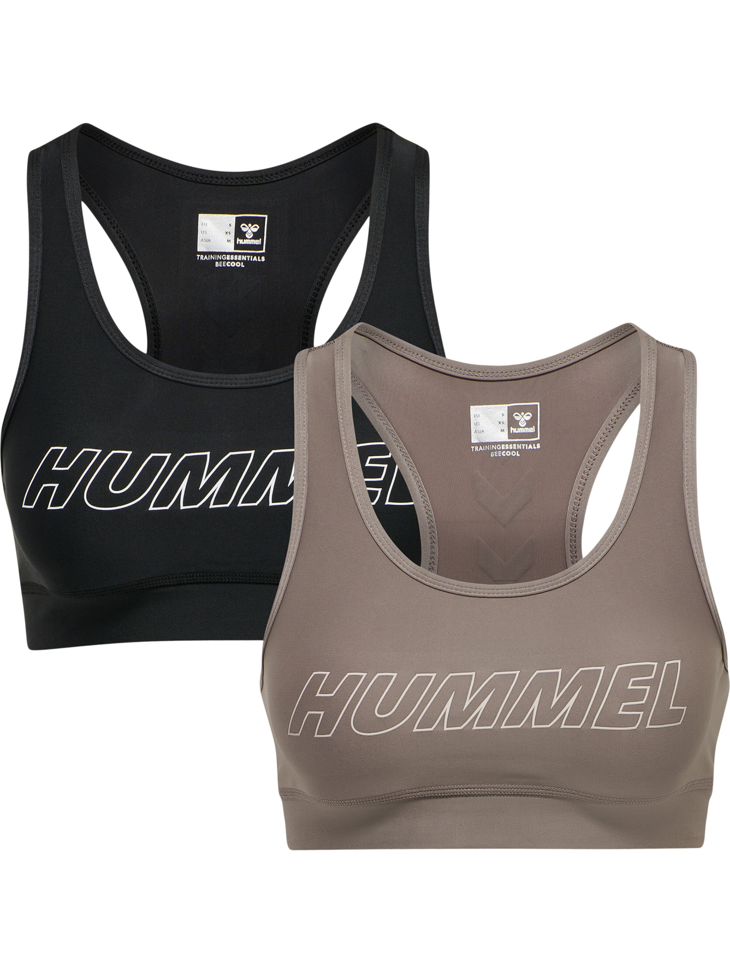 Hummel Sports-BH 'Tola' i beige: forside
