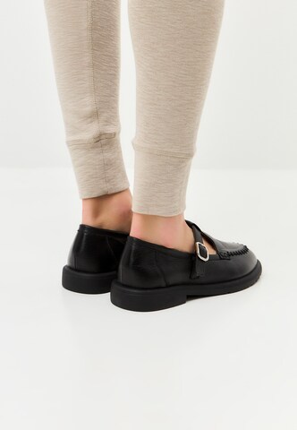 CESARE GASPARI Strap ballerina in Black