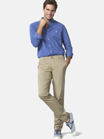 MEYER Regular Chino 'M5 Move' in Grijs