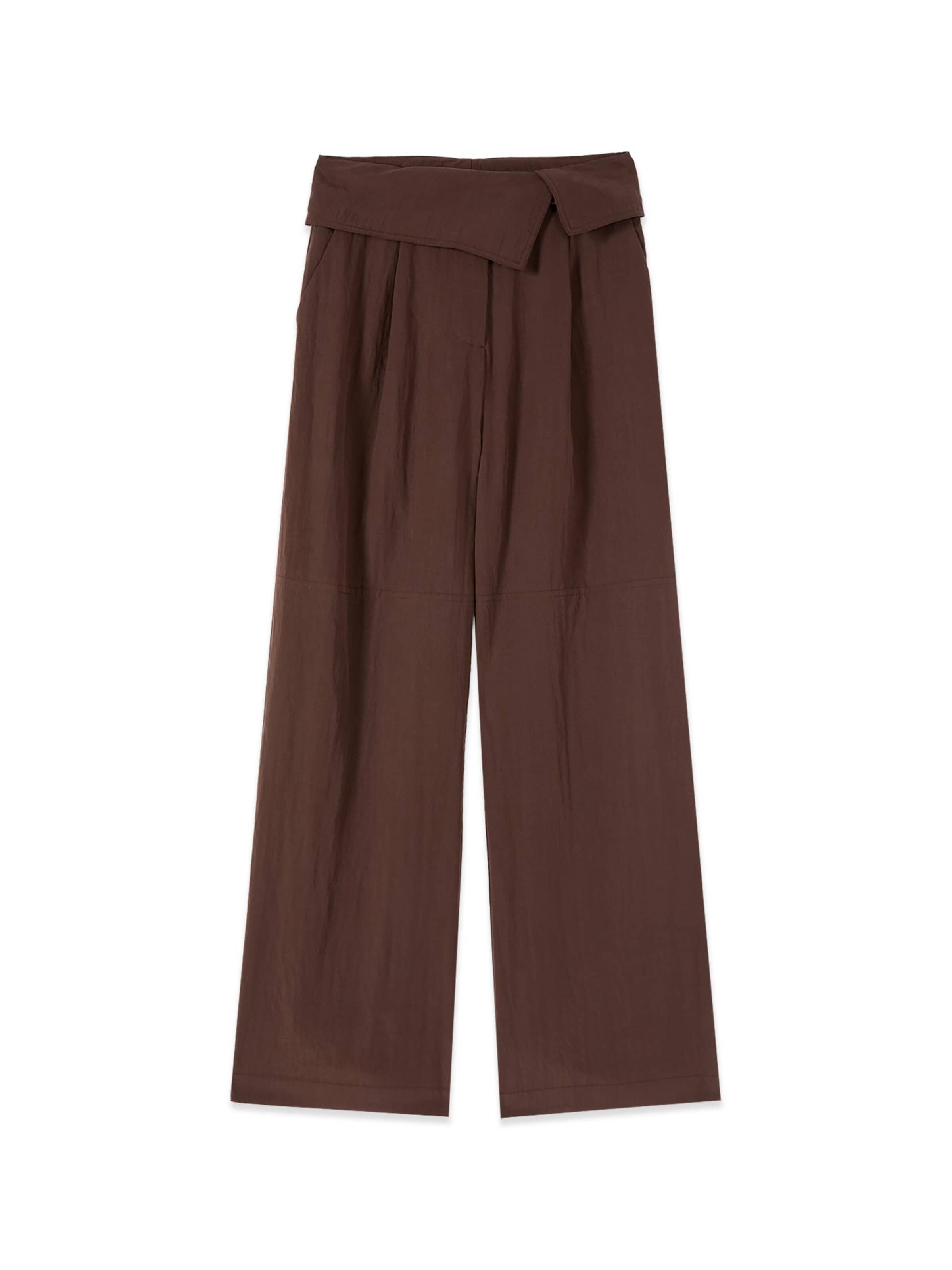 Baggy Pantalon oltre en marron : devant