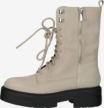 GEOX Lace-Up Ankle Boots in Beige