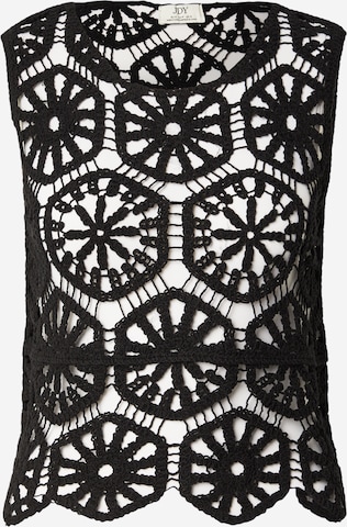Top brodat 'JDYVIC' de la JDY pe negru: față