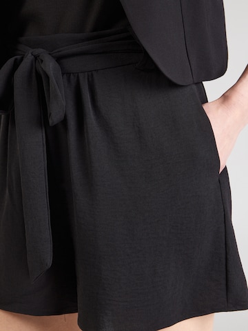 VILA Loose fit Pleat-Front Pants 'VIRella' in Black