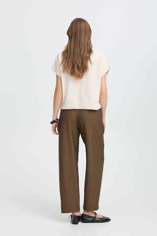 b.young - Tapered Pantalón plisado 'DANTA' en marrón