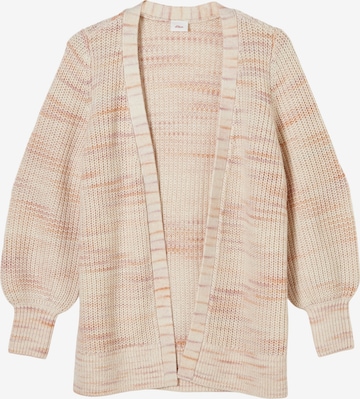 s.Oliver Knit Cardigan in Beige: front