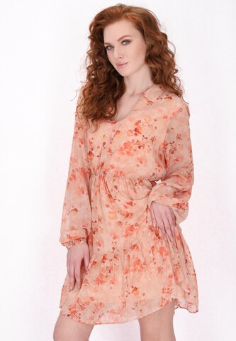 DreiMaster Vintage - Vestido camisero 'Vintage' en beige: frente
