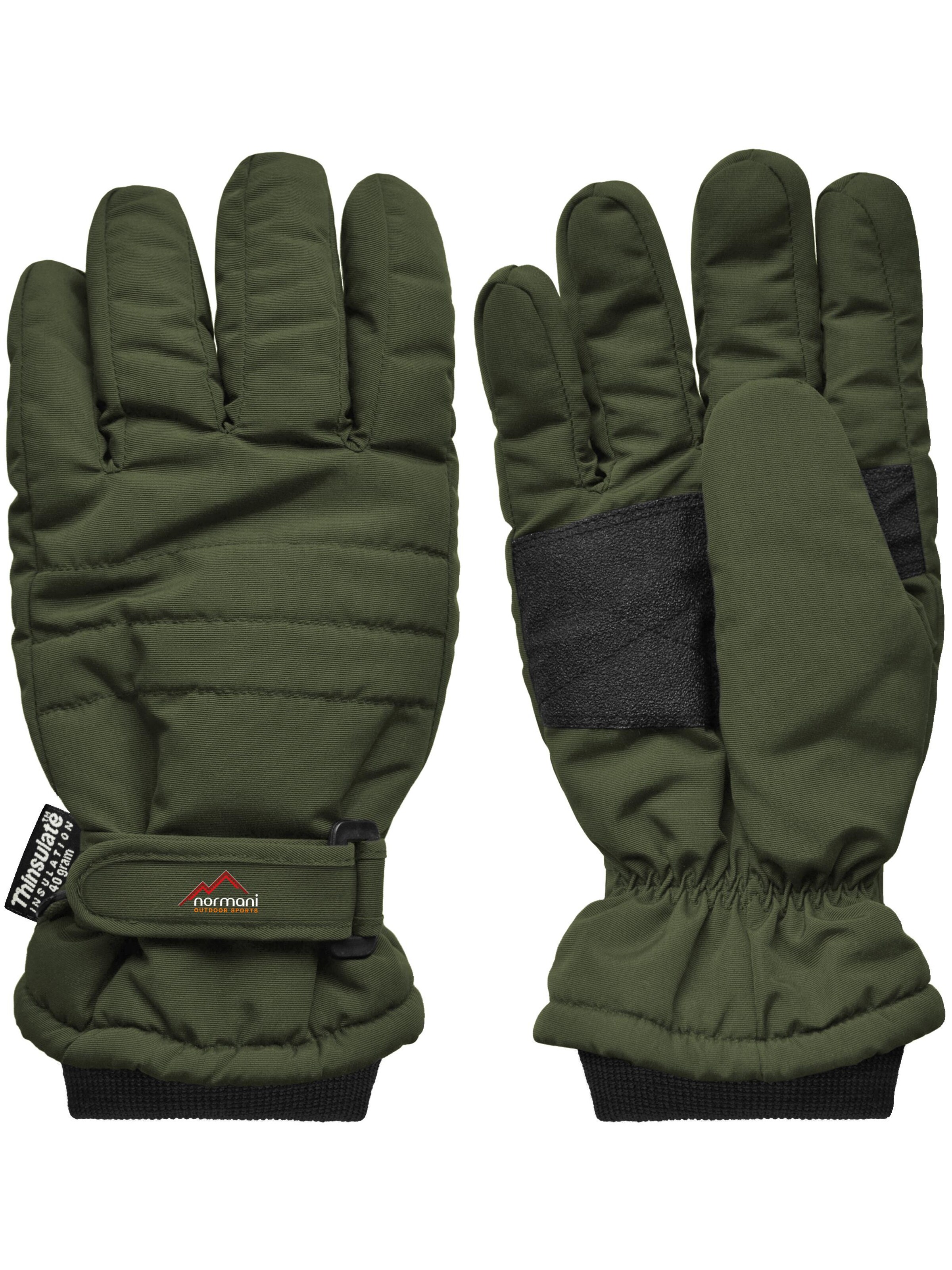 normani Sporthandschoenen 'Snowguard Pro' in Groen: voorkant