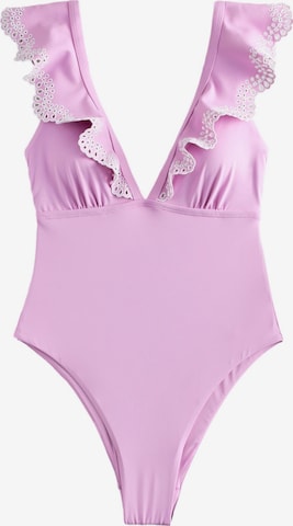 Next Kolmio Uimapuku värissä lila: etupuoli