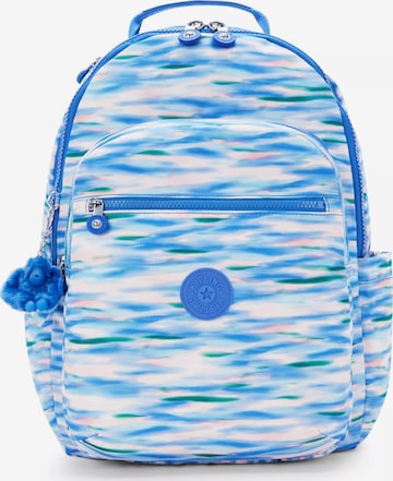 KIPLING - Mochila 'SEOUL' en azul: frente