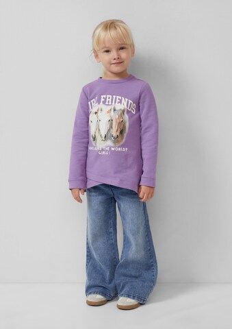 s.Oliver Sweatshirt in Lila: voorkant