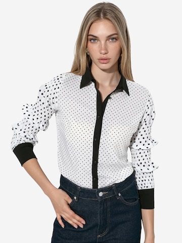 MSN Collection Blouse in White: front