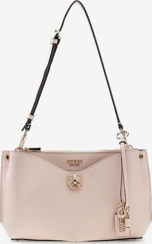 Borsa a spalla di GUESS in rosa: frontale
