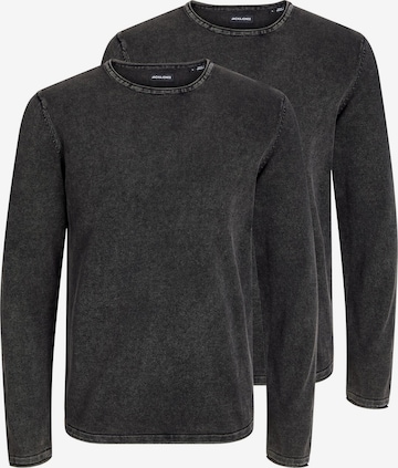 JACK & JONES Sweater 'Leo' in Black: front