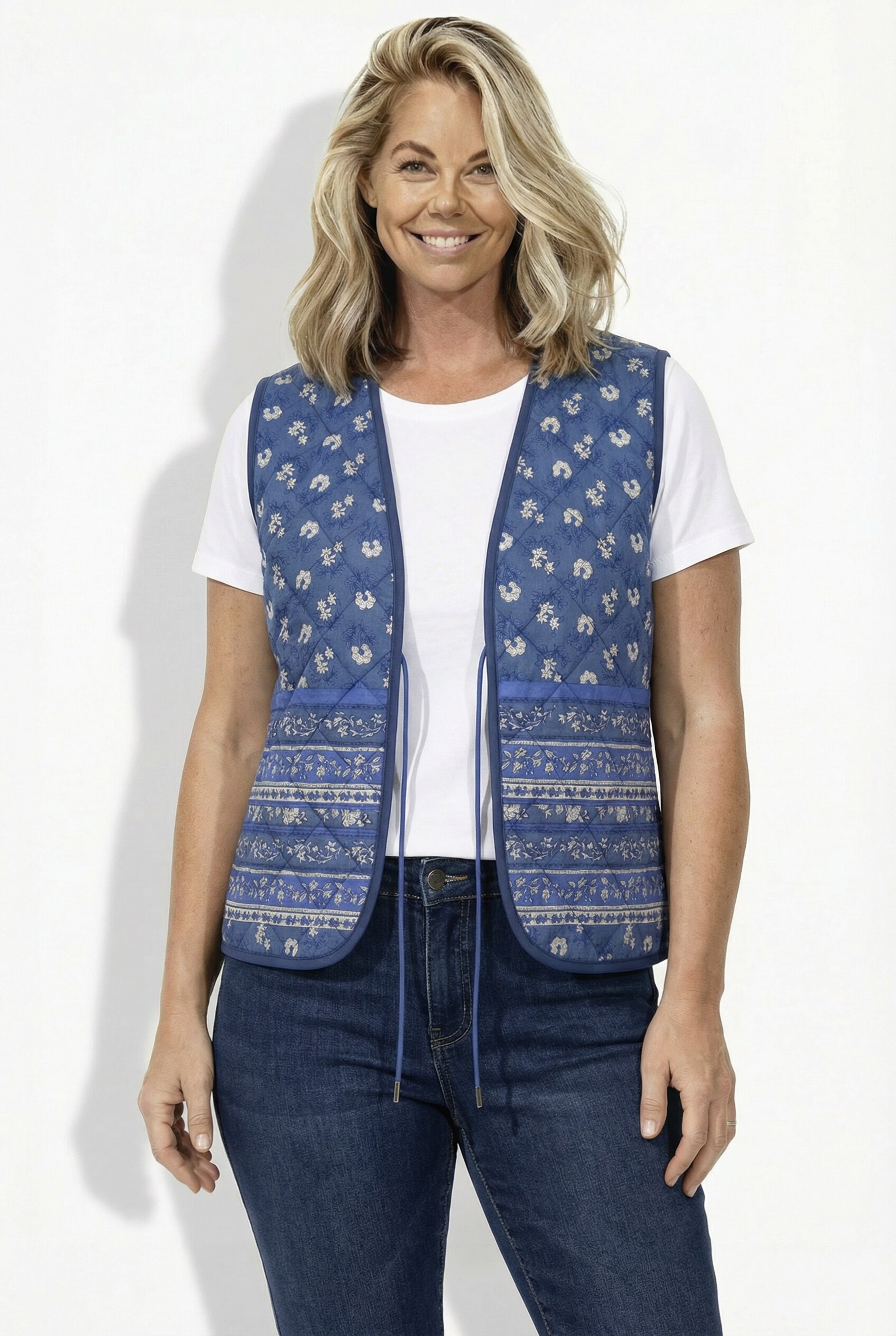 Ulla Popken Weste in Blau