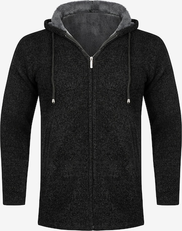 Youthup Strickjacke in Schwarz: Vorderseite