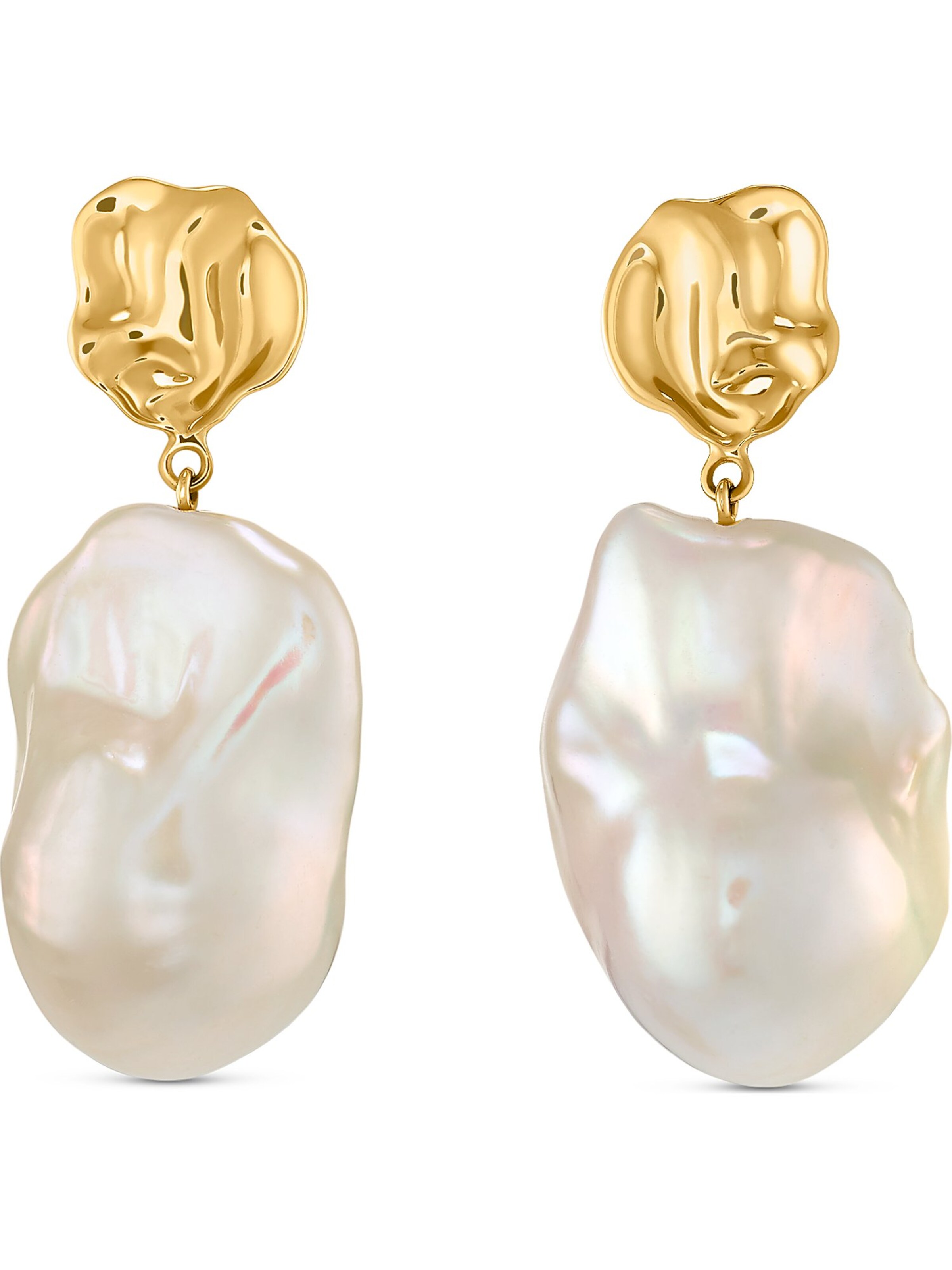 YAMŌKO Ohrringe in Gold: Vorderseite