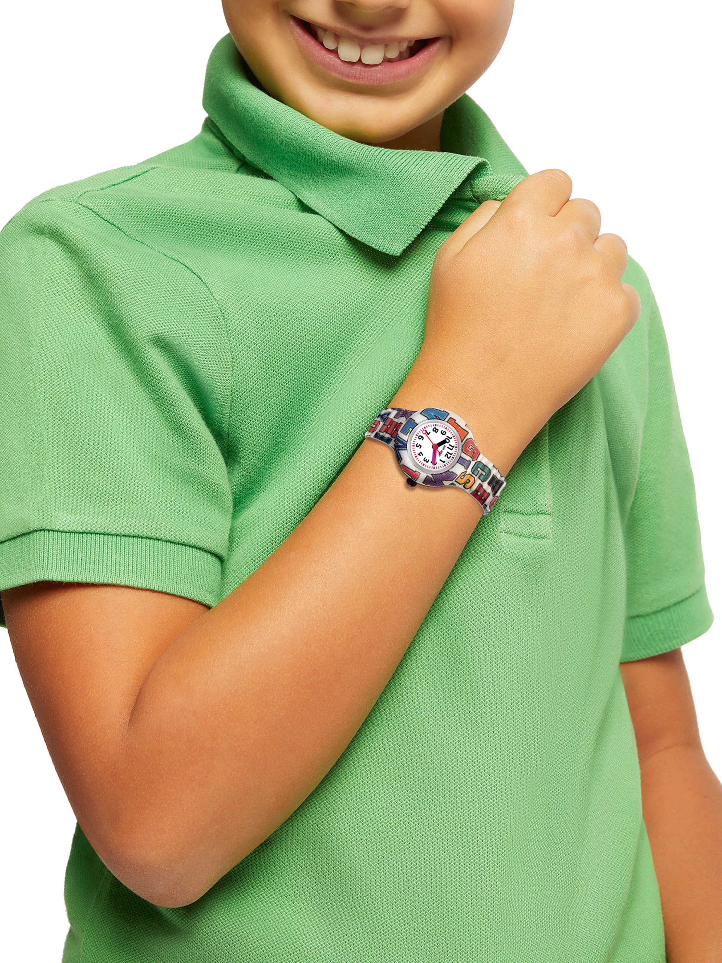 Hip Hop Uhr in Mischfarben