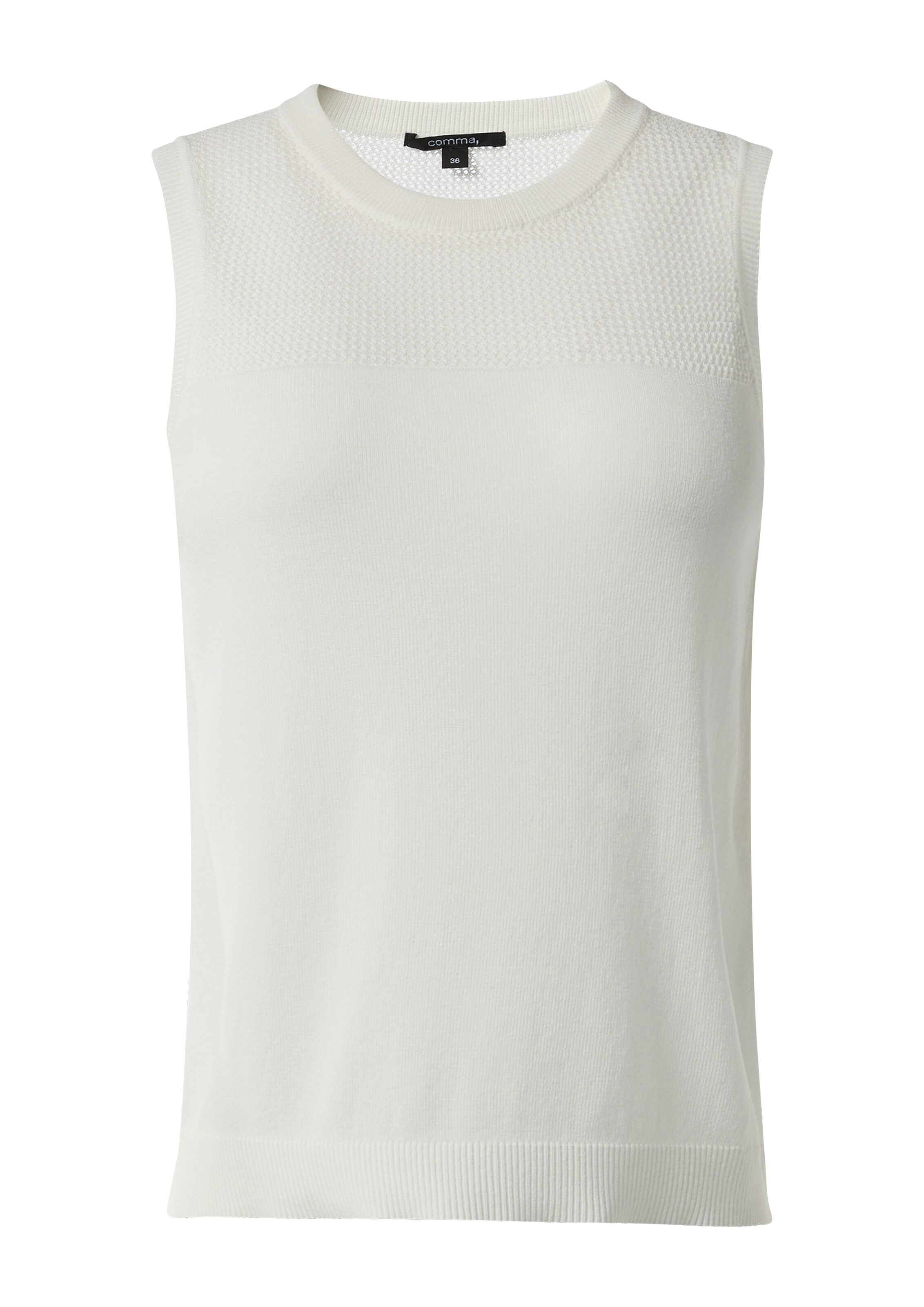 COMMA Toppi värissä valkoinen: etupuoli