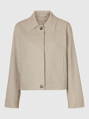SELECTED FEMME Between-season jacket in Brown: front