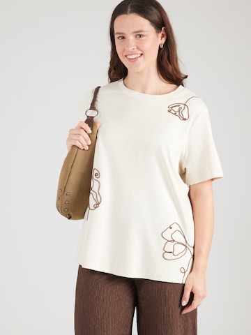 Vero Moda Curve Koszulka 'VMCIrene' w kolorze beżowy: przód