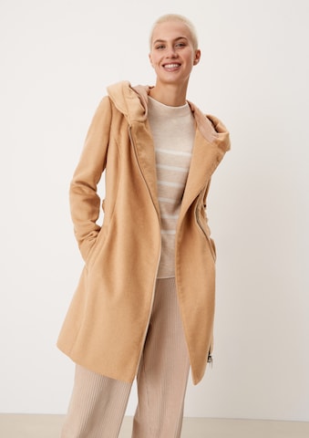 s.Oliver Between-Seasons Coat in Beige: front