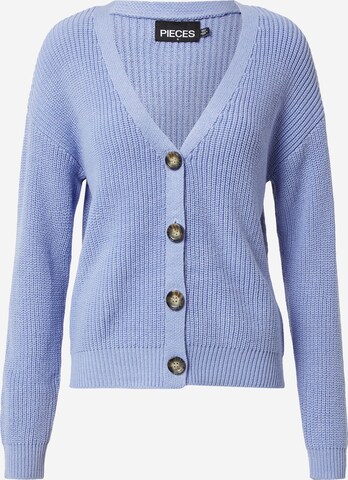 Cardigan 'Karie' PIECES en bleu : devant