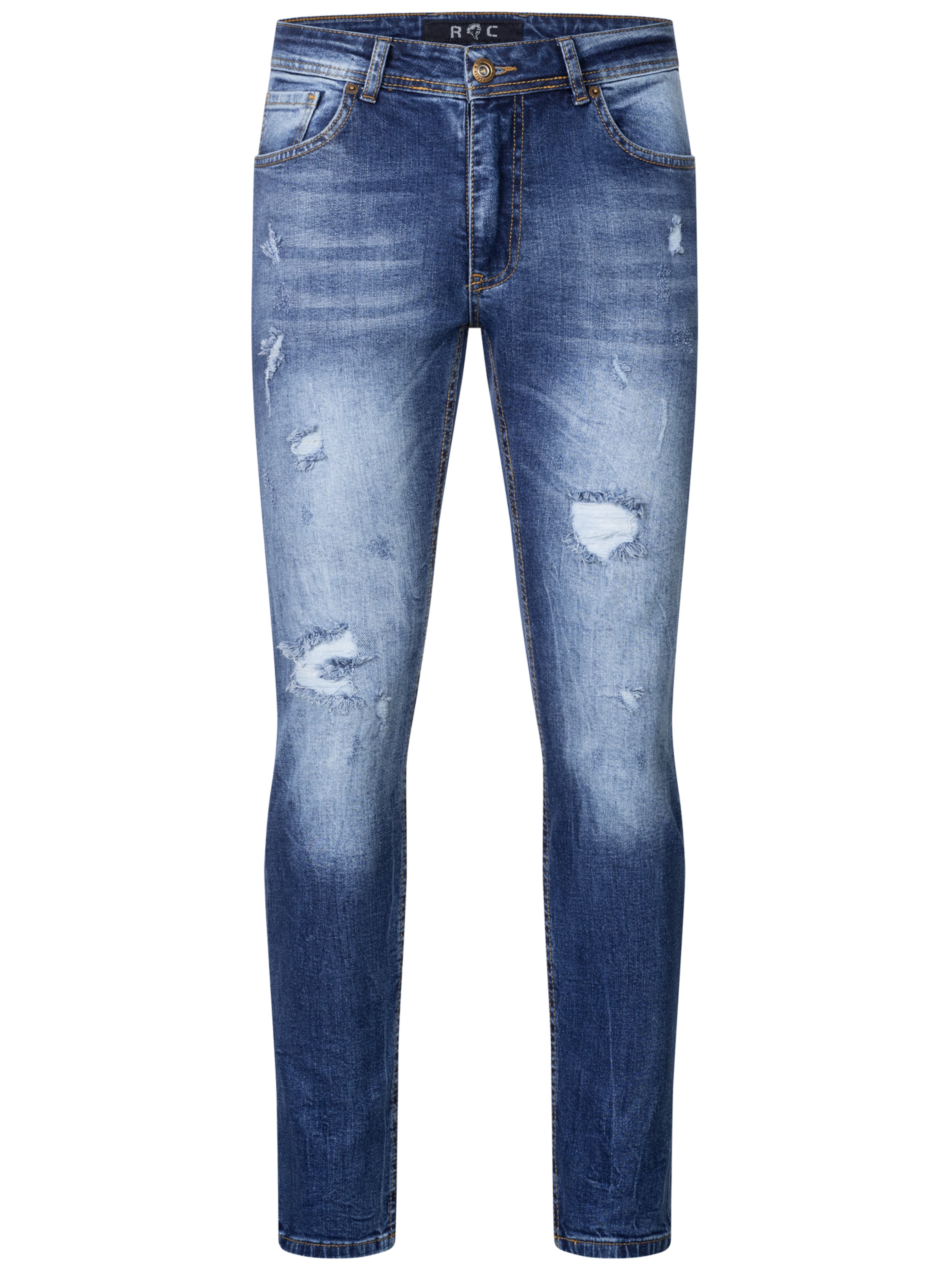 Rock Creek Slimfit Jeans in Blau: Vorderseite