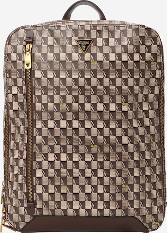 GUESS - Mochila 'Torino' em castanho: frente