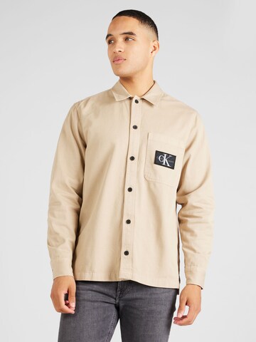 Veste mi-saison Calvin Klein Jeans en beige : devant