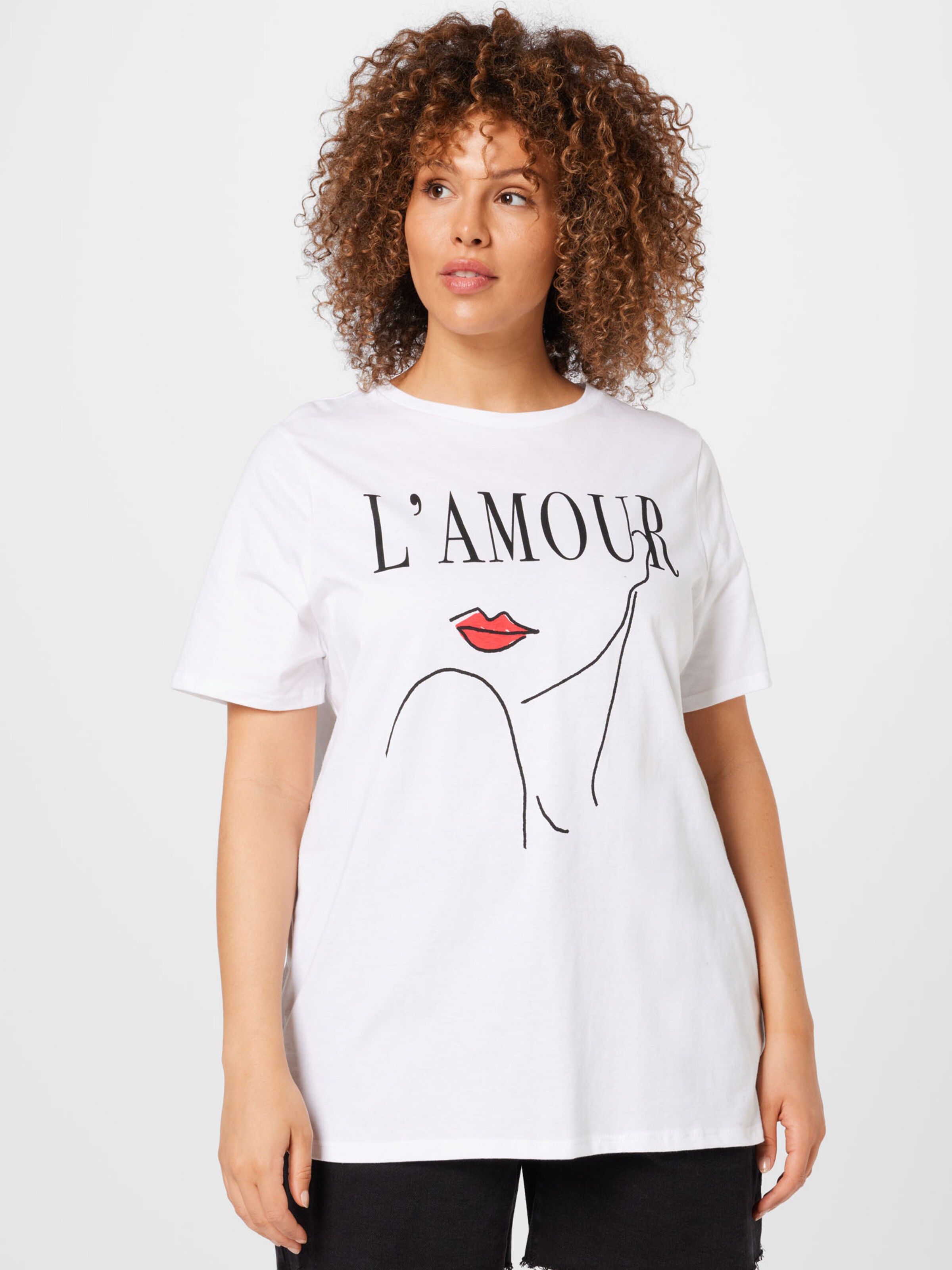 Frauen Shirts & Tops River Island Plus T-Shirt in Weiß - IO84195 Frauen Shirts & Tops River Island Plus T-Shirt in Weiß - IO84195