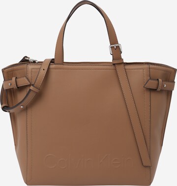 Calvin Klein Shopper in Bruin: voorkant