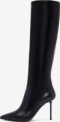 Derimod Overknee laarzen in Zwart: voorkant