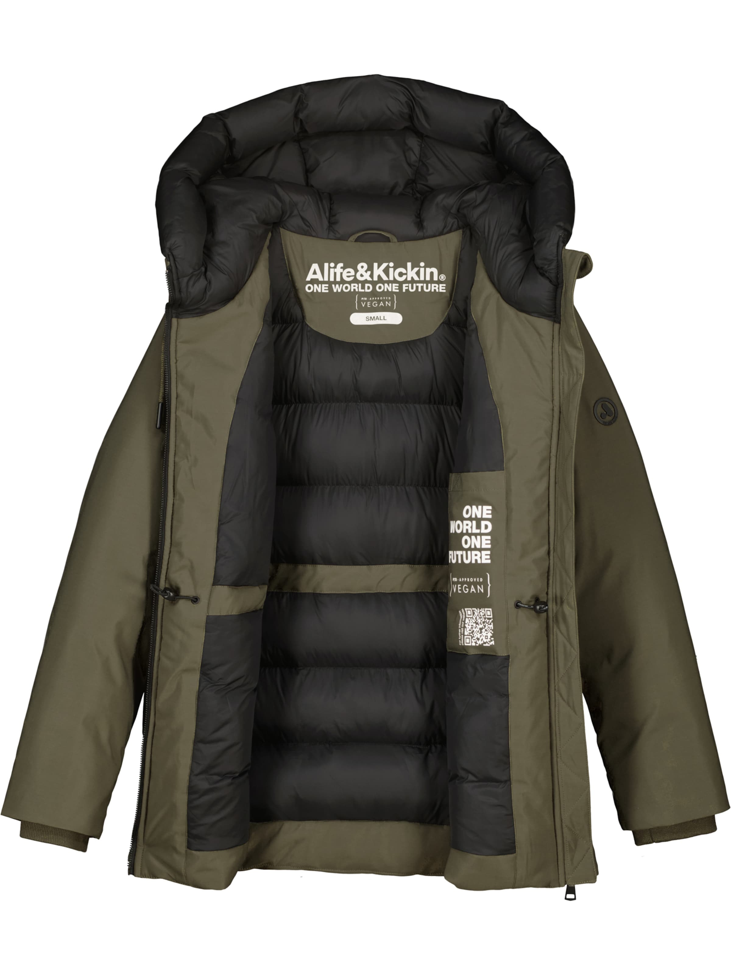 alife & kickin Зимняя куртка 'CicelyAK A' в Зеленый