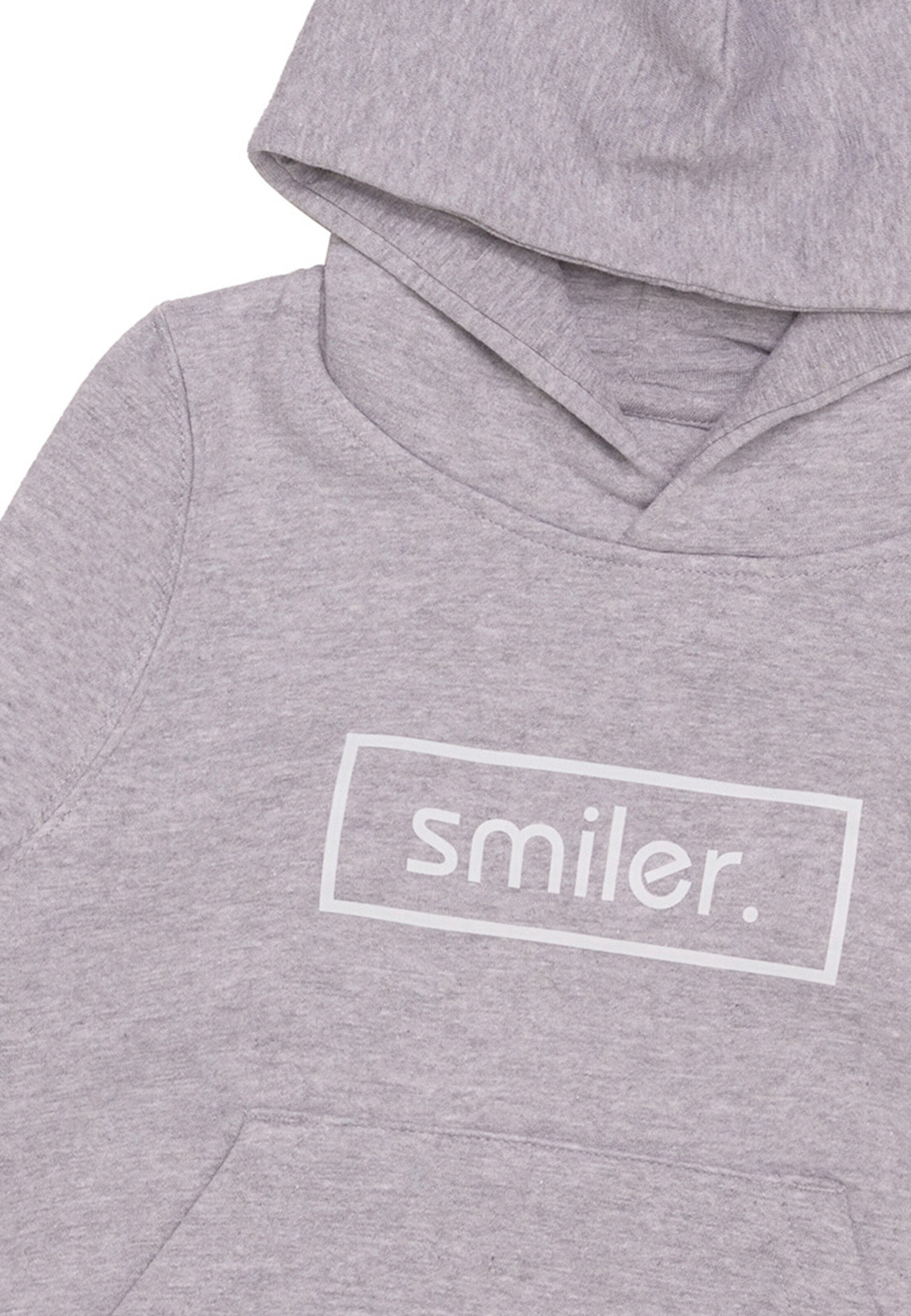 smiler. Sweatshirt in Grau